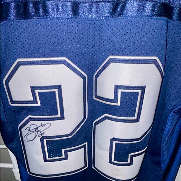 🏈Say What?! Who? 🫨Autographed Emmitt Smith Reebok NFL Jersey Number 22! - Picture 14 of 16